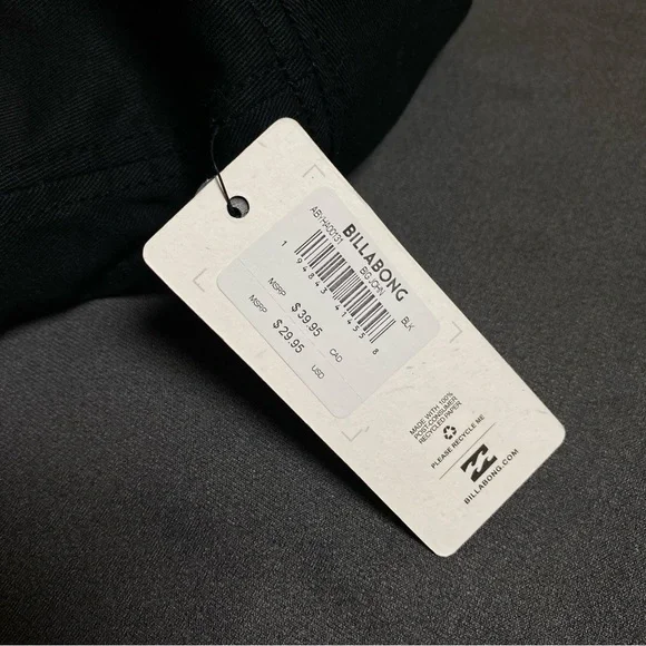 Billabong Charcoal Bucket Hat with Logo - Picture 7 of 8